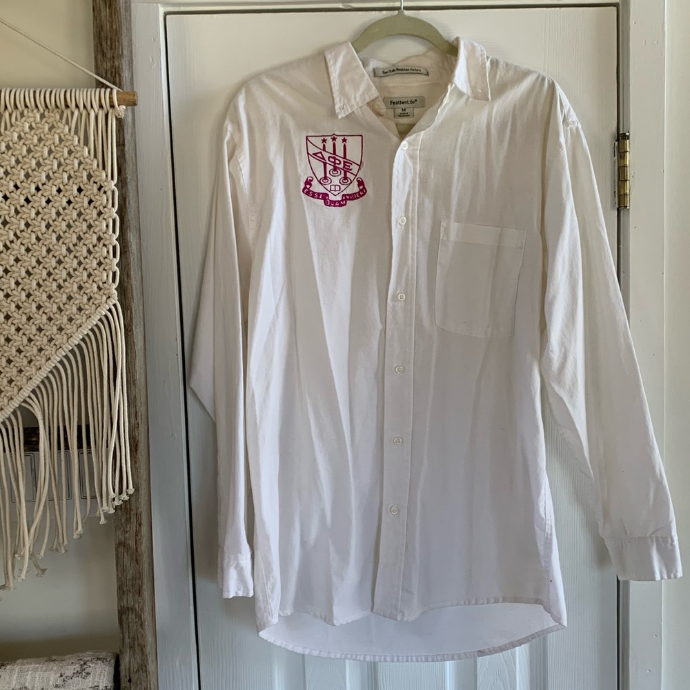 Delta Phi Epsilon Embroidered Oxford Button-Down